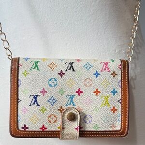 Louis Vuitton Authentic Vintage White Monogram Murakami Porte Monnaie Wallet